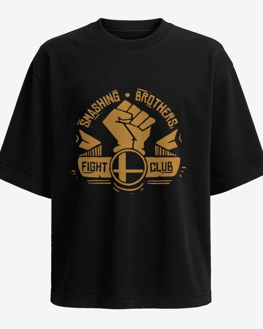 Polera Oversize Negro de Smashing Brothers Fight Club