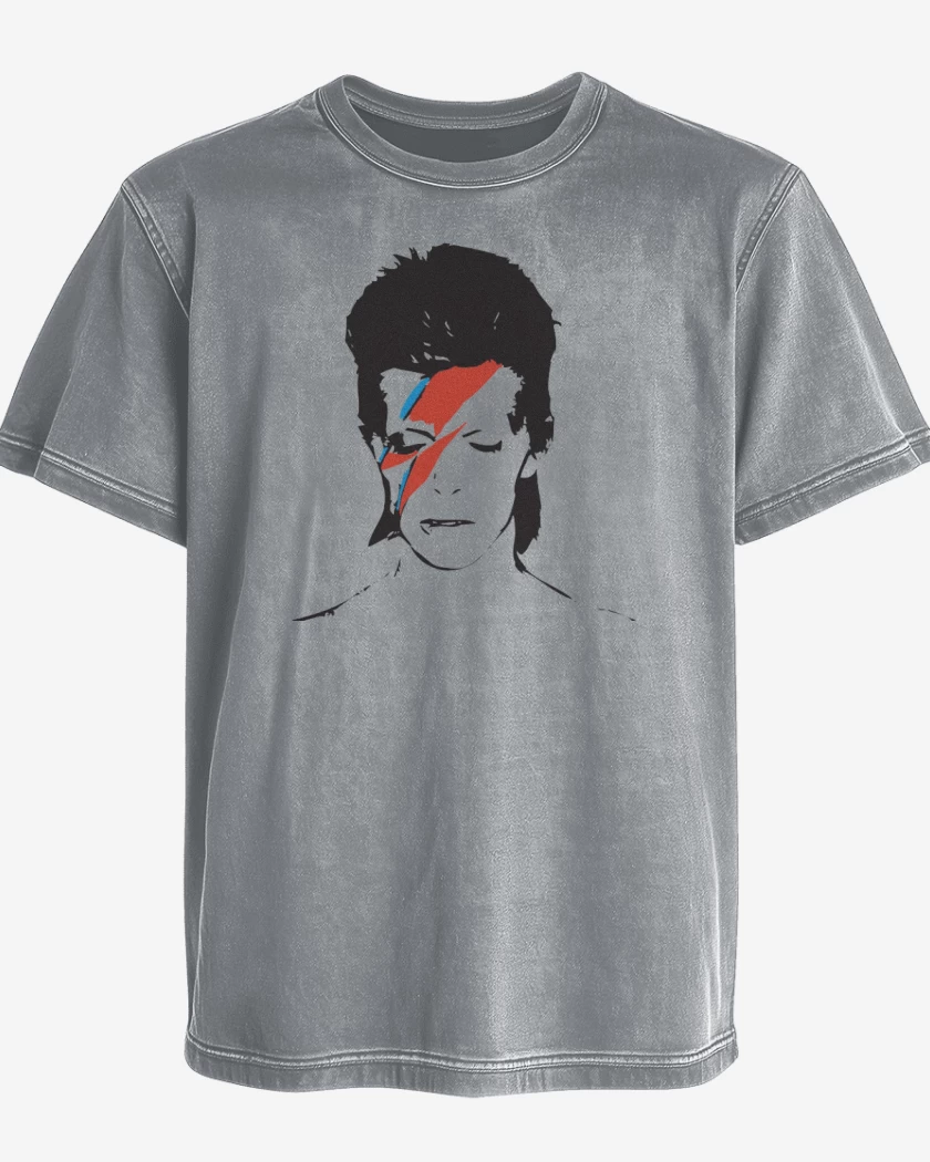 Polera desgastada Bowie