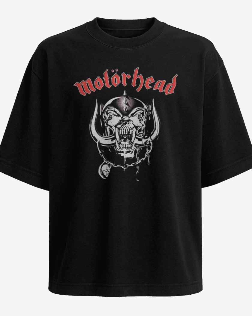 Polera Oversize Negro de Motorhead 