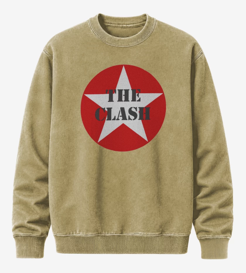 Poleron Polo Acid Wash Beige de The Clash