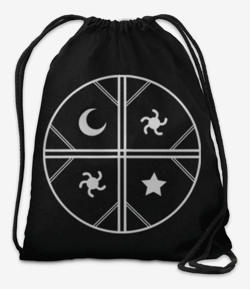 Mochila Negro de mapuche