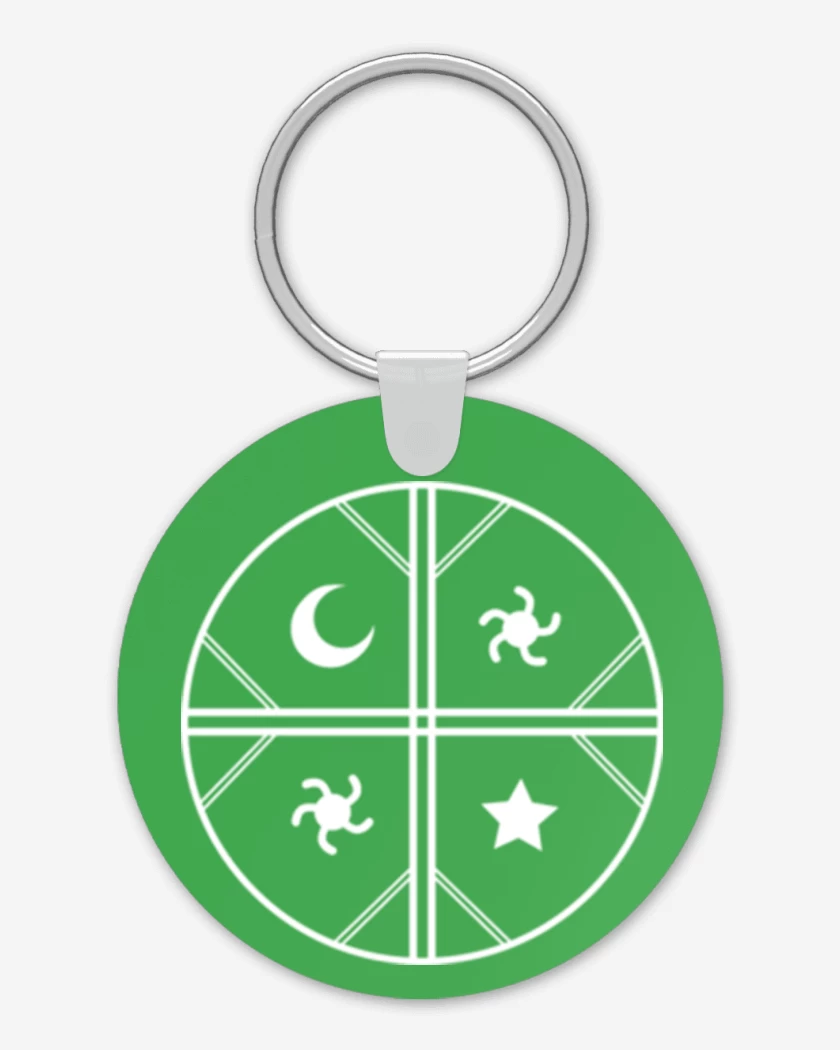 Llavero Verde jade de mapuche