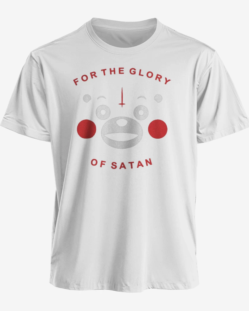 Polera premium Blanco de Para la gloria de satan