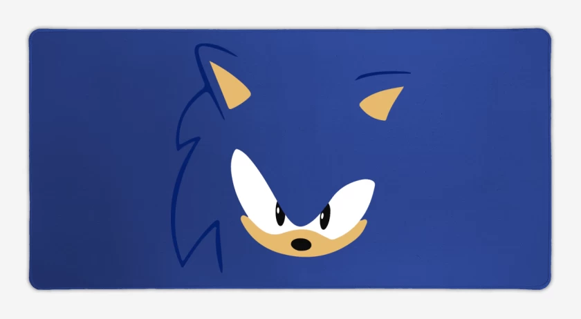 Mouse pad Gamer Azul Rey de Sonic Face