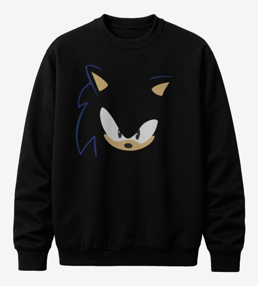 Poleron polo Negro de Sonic Face