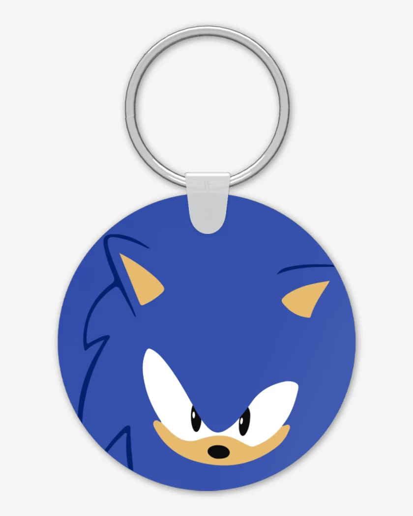 Llavero Azul Rey de Sonic Face