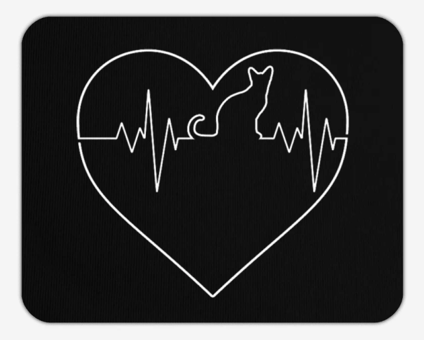 Mousepad corazon de gat@
