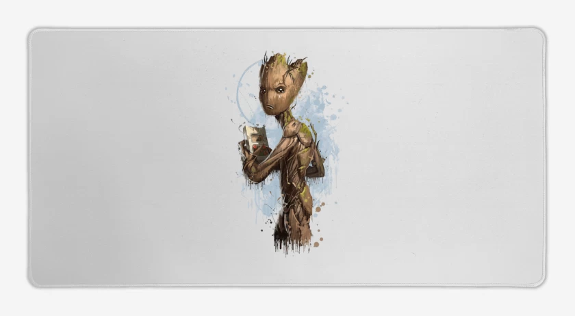 Mouse pad Gamer Blanco de Groot adolescente 