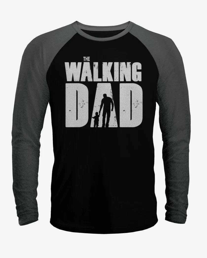 Polera Raglan The walking dad 2