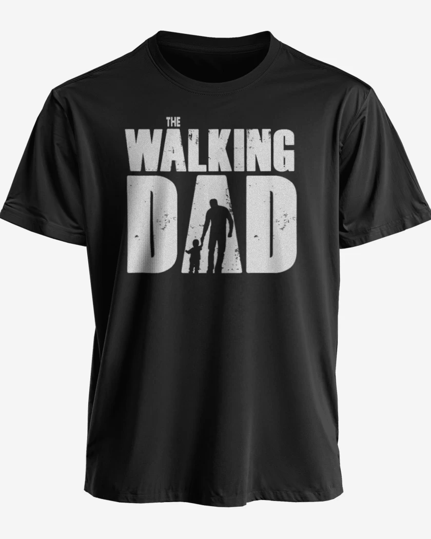 Polera premium Negro de The walking dad 2
