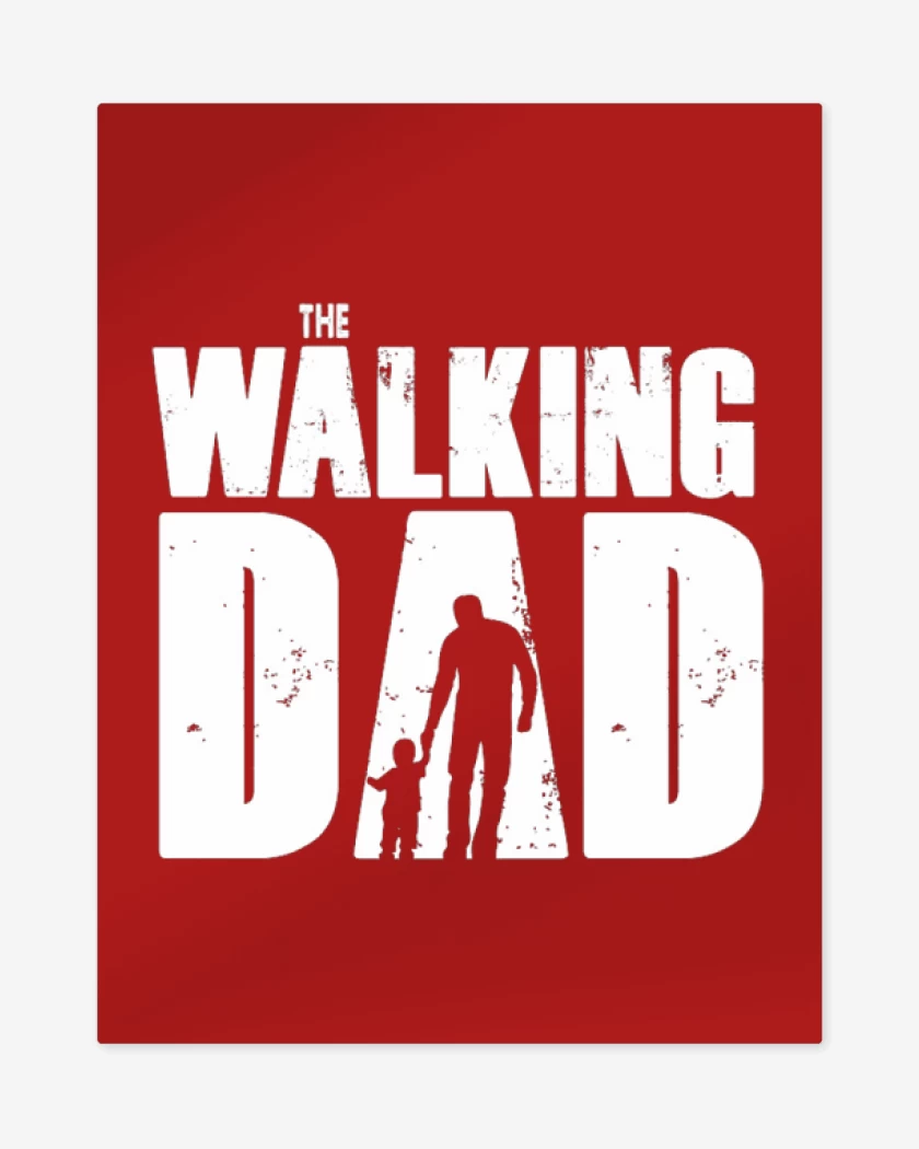 Print metalico Rojo de The walking dad 2