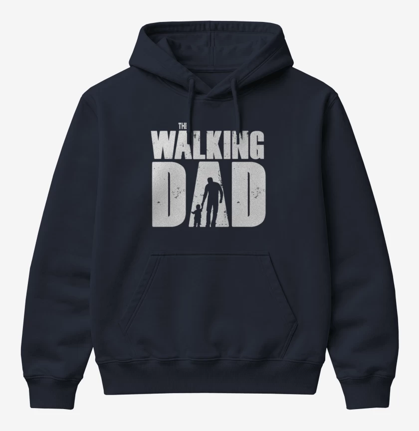 Poleron Canguro básico Azul Marino de The walking dad 2