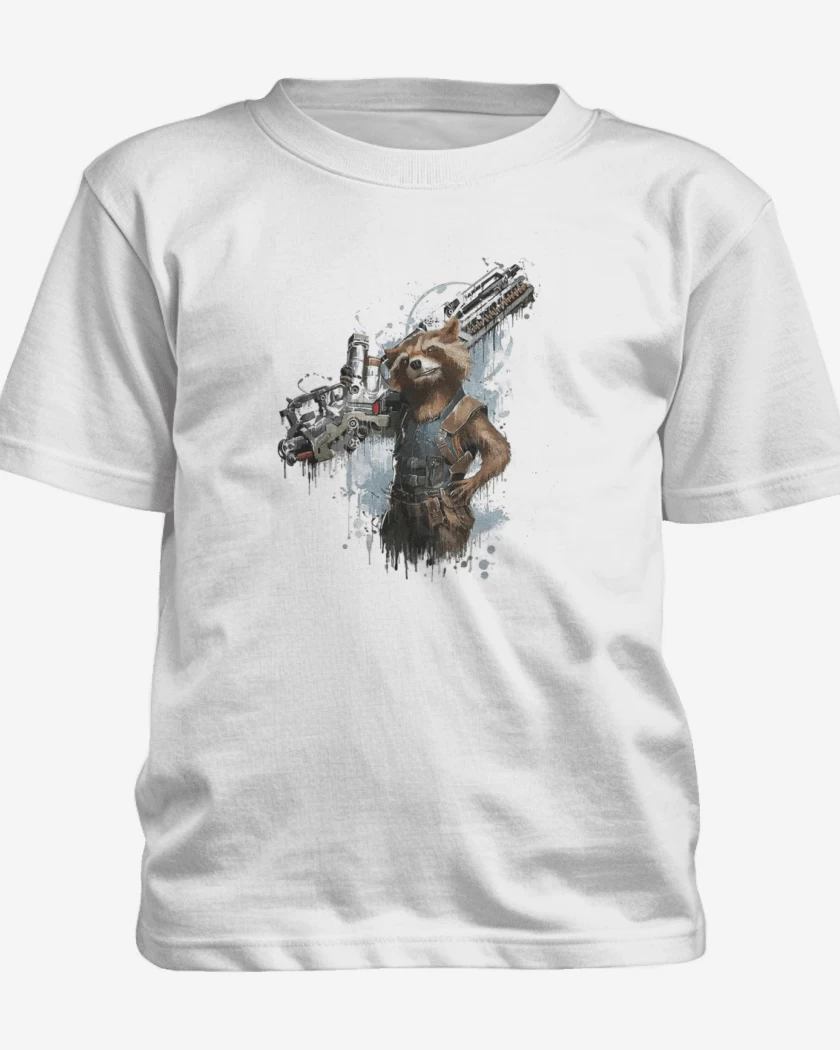 Polera de niño Blanco de Rocket gun