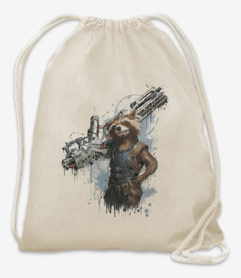 Mochila Blanco de Rocket gun