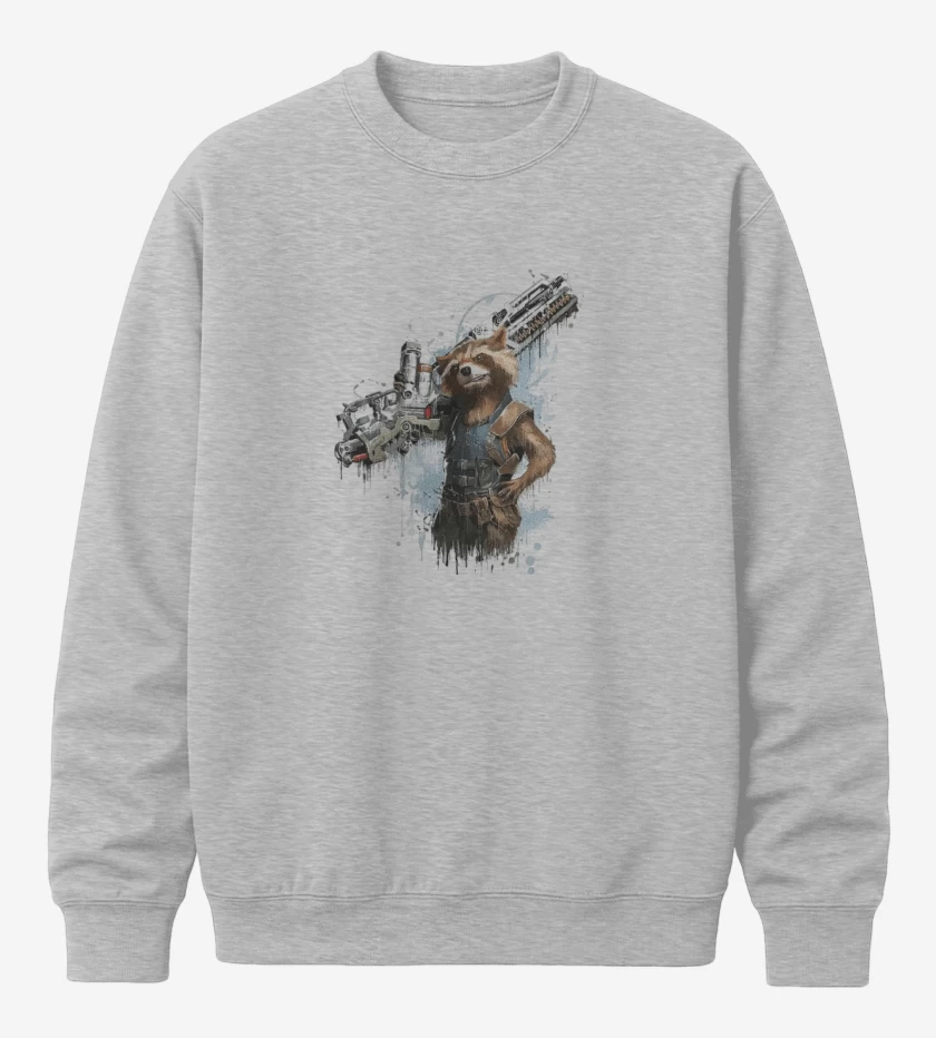 Poleron polo Gris Melange de Rocket gun