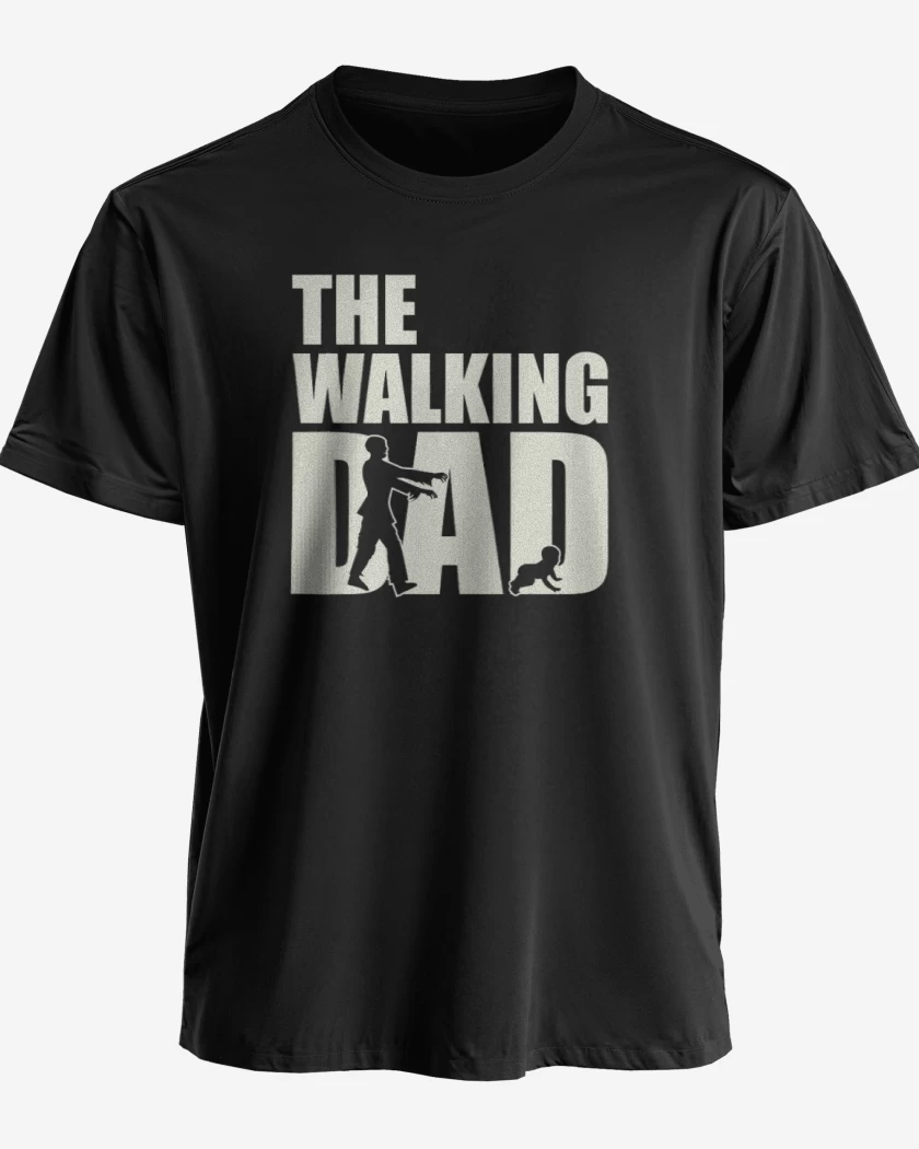 Polera premium Negro de The walking dad 