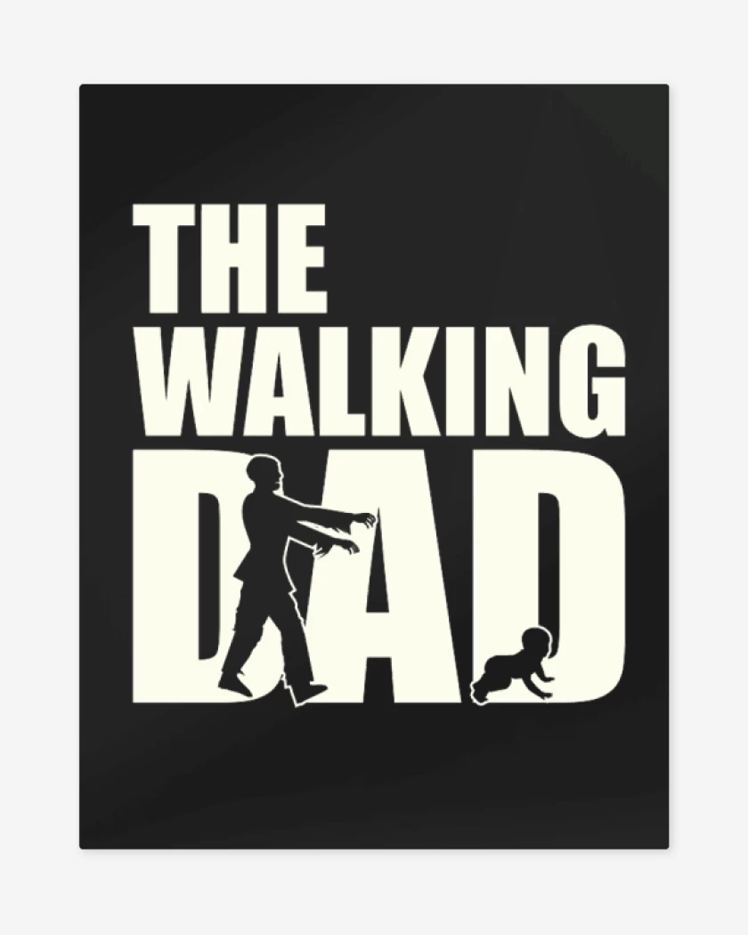 Print metalico Negro de The walking dad 