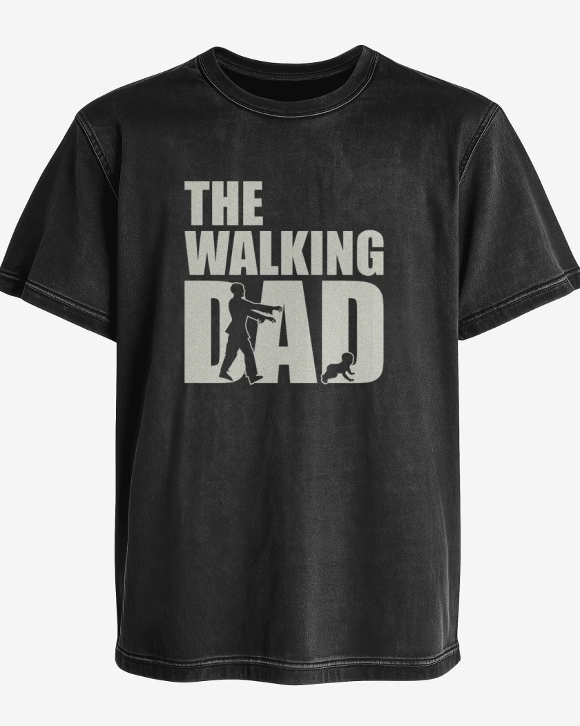 Polera desgastada The walking dad 