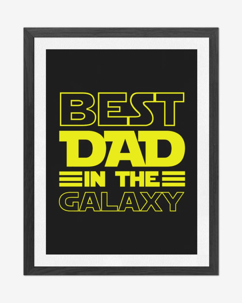 Cuadro decorativo Best dad in the galaxy