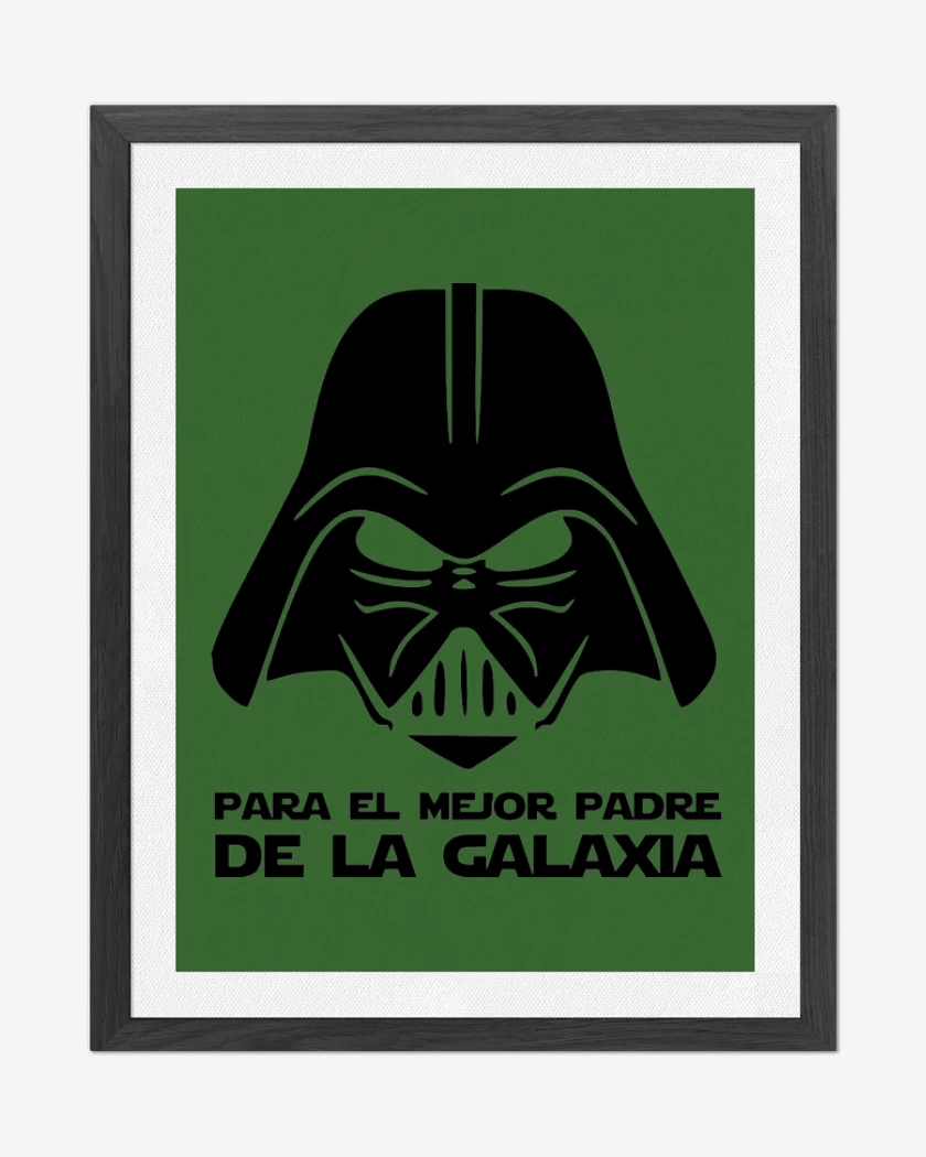Cuadro decorativo Mejor padre de la galaxia