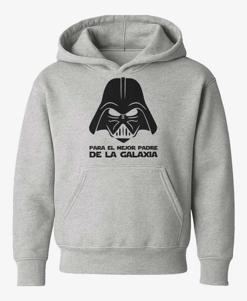 Poleron de niño Gris Melange de Mejor padre de la galaxia