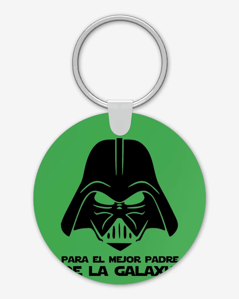 Llavero Verde jade de Mejor padre de la galaxia