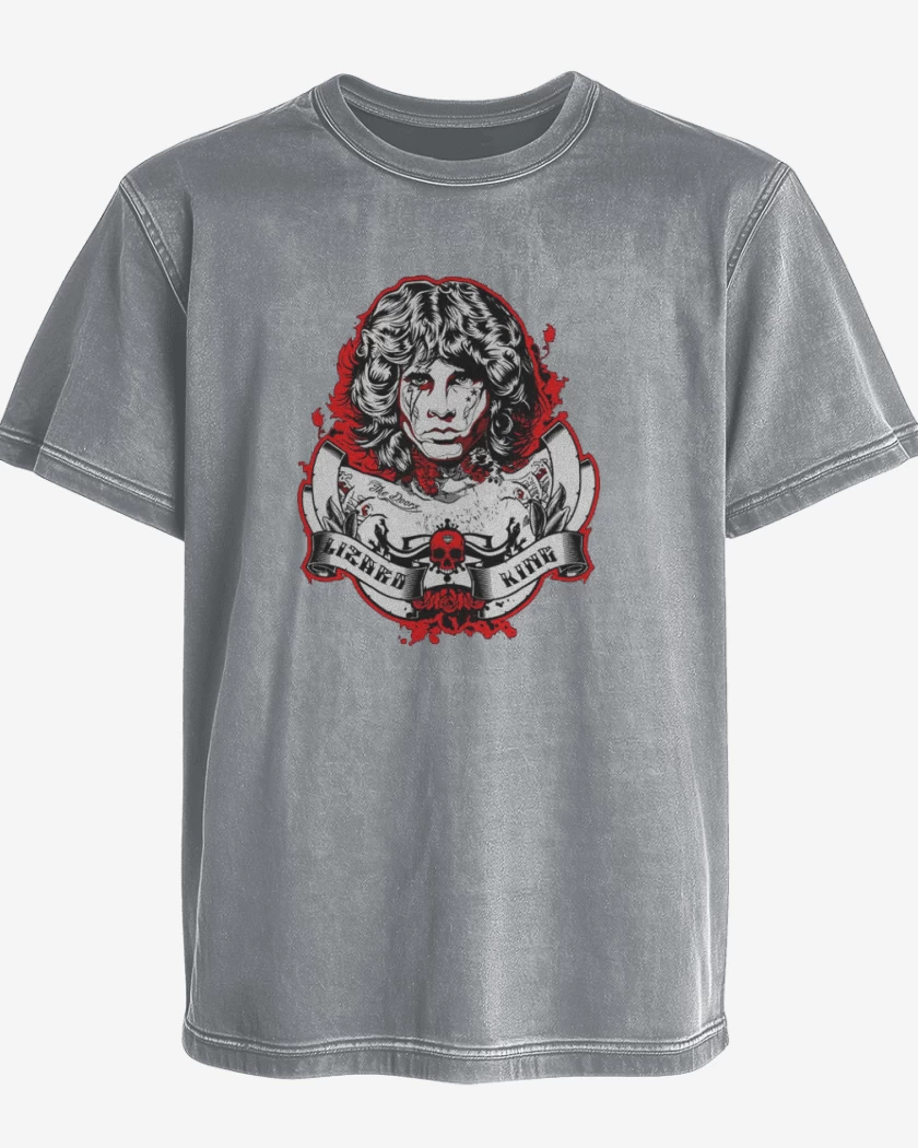 Polera desgastada Lizard King