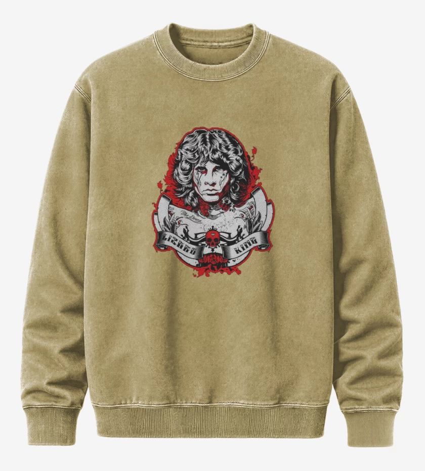 Poleron Polo Acid Wash Beige de Lizard King