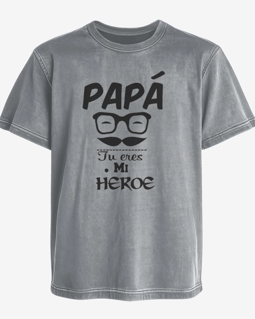 Polera desgastada Eres mi heroe