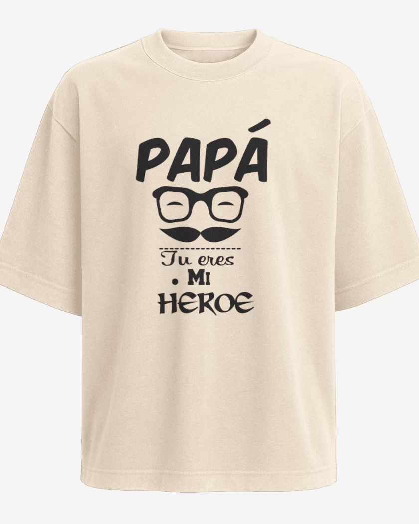 Polera Oversize Eres mi heroe