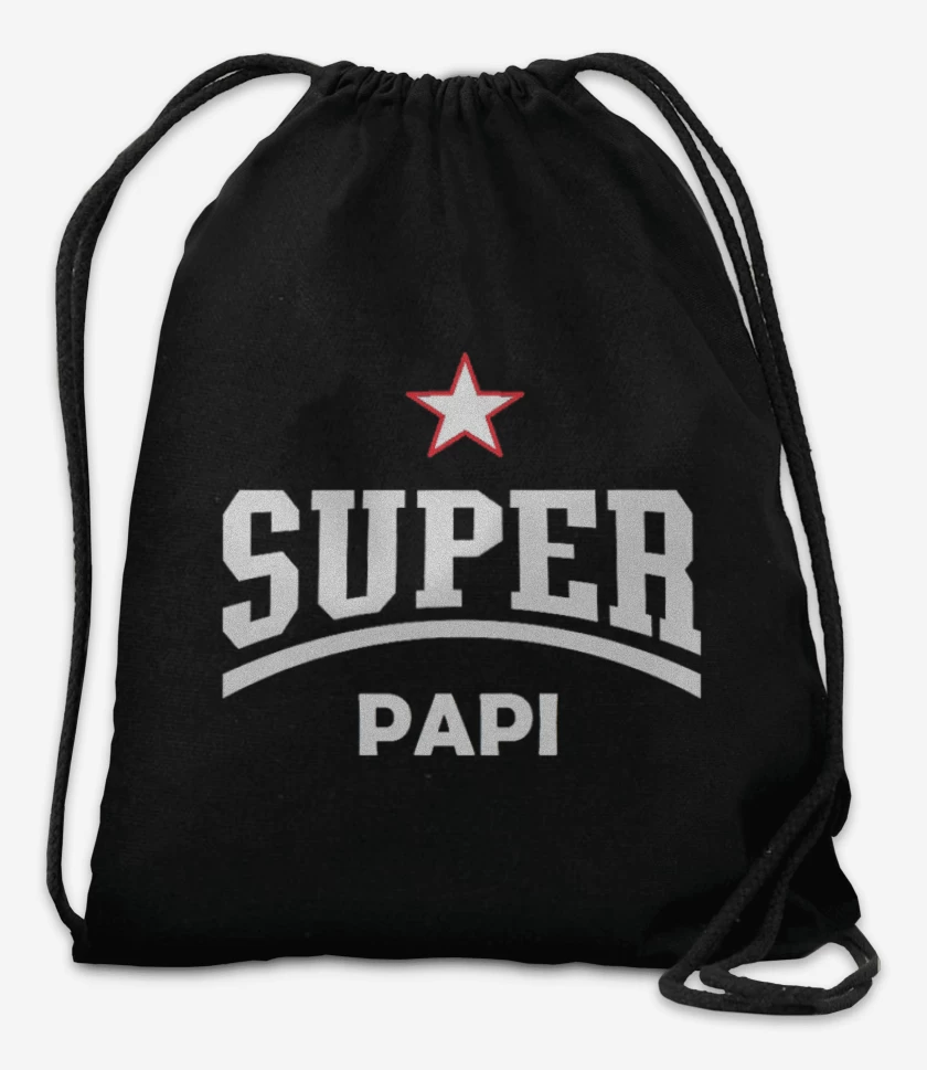 Mochila Negro de Super papá