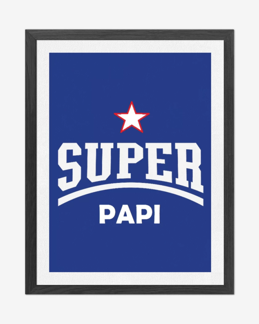 Cuadro decorativo Azul Rey de Super papá