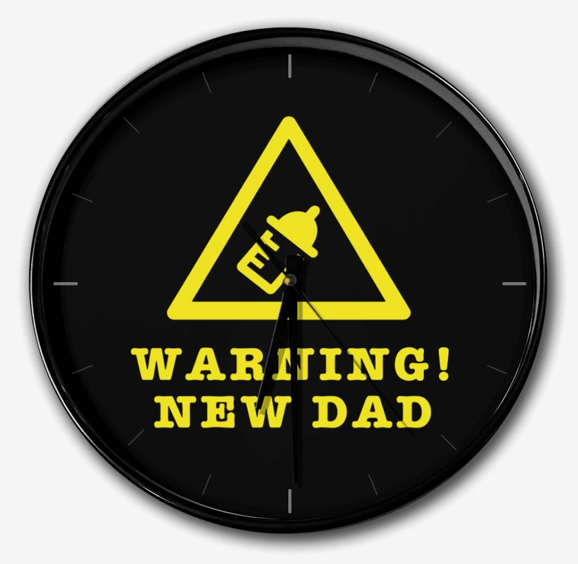 Reloj Negro de Warning New Dad