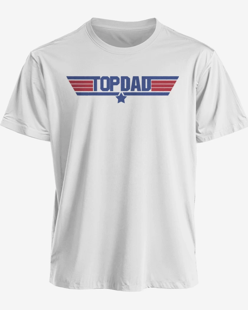 Polera premium Blanco de top dad