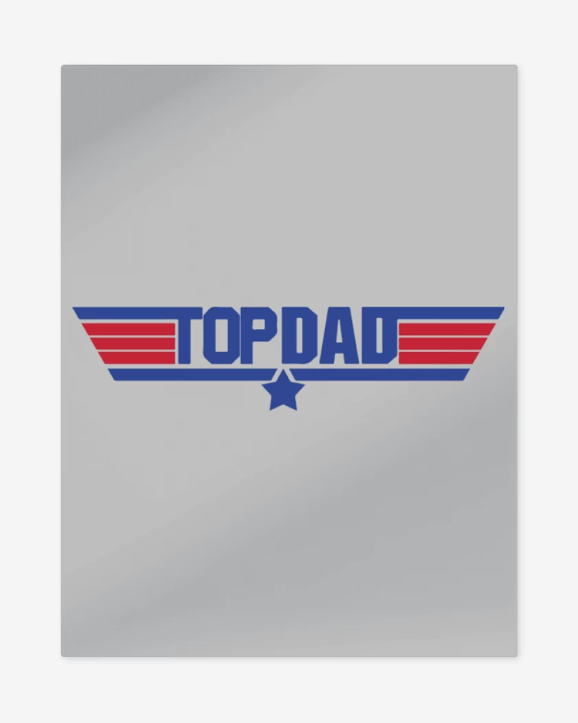 Print metalico Gris Melange de top dad