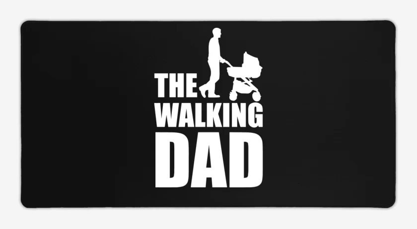 Mouse pad Gamer Negro de The walking dad 2