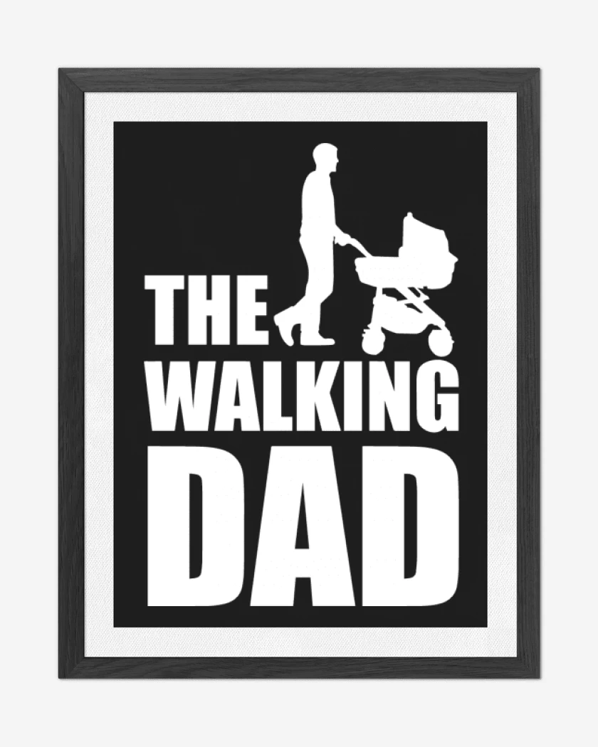 Cuadro decorativo Negro de The walking dad 2