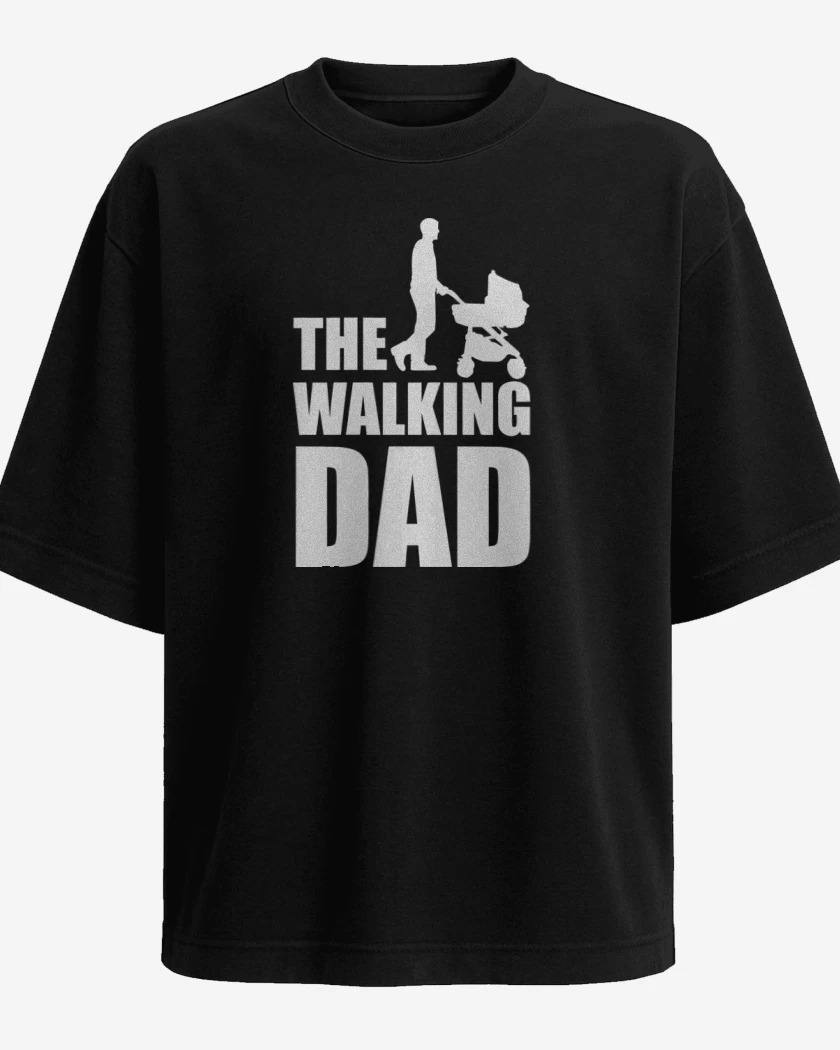 Polera Oversize Negro de The walking dad 2