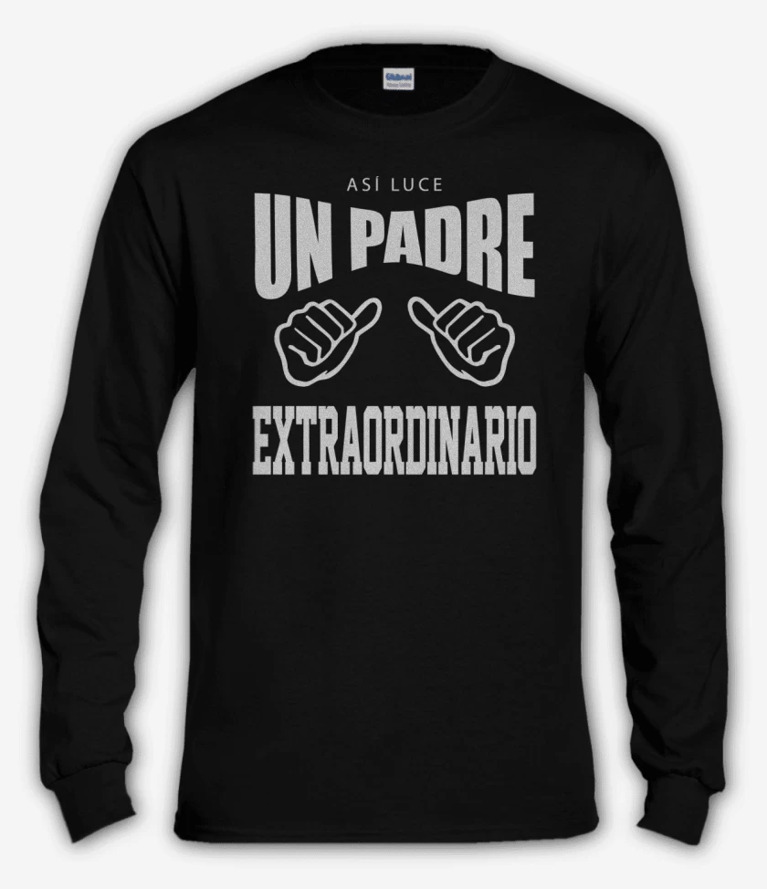 Polera manga larga Así luce un padre extraordinario
