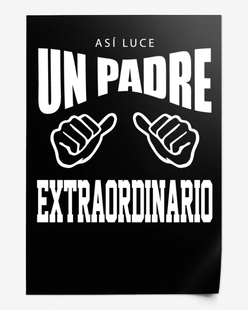 Print Así luce un padre extraordinario