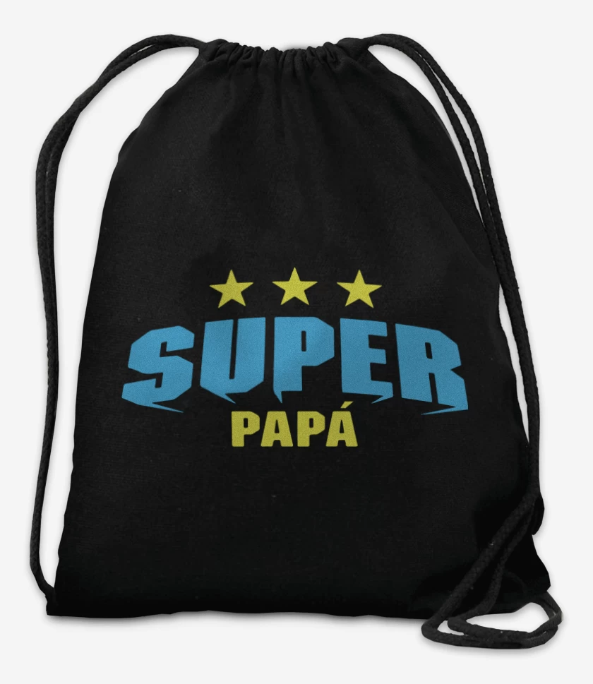 Mochila Negro de Super papá 3