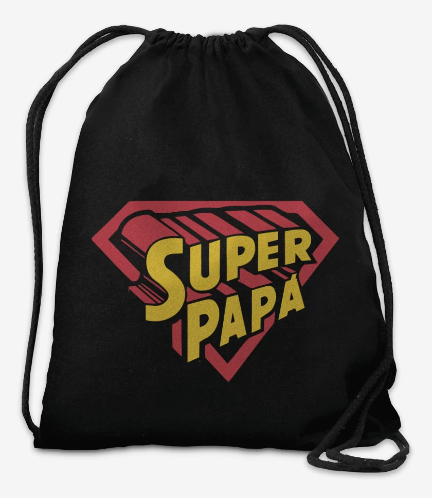 Mochila Negro de Super papá 2