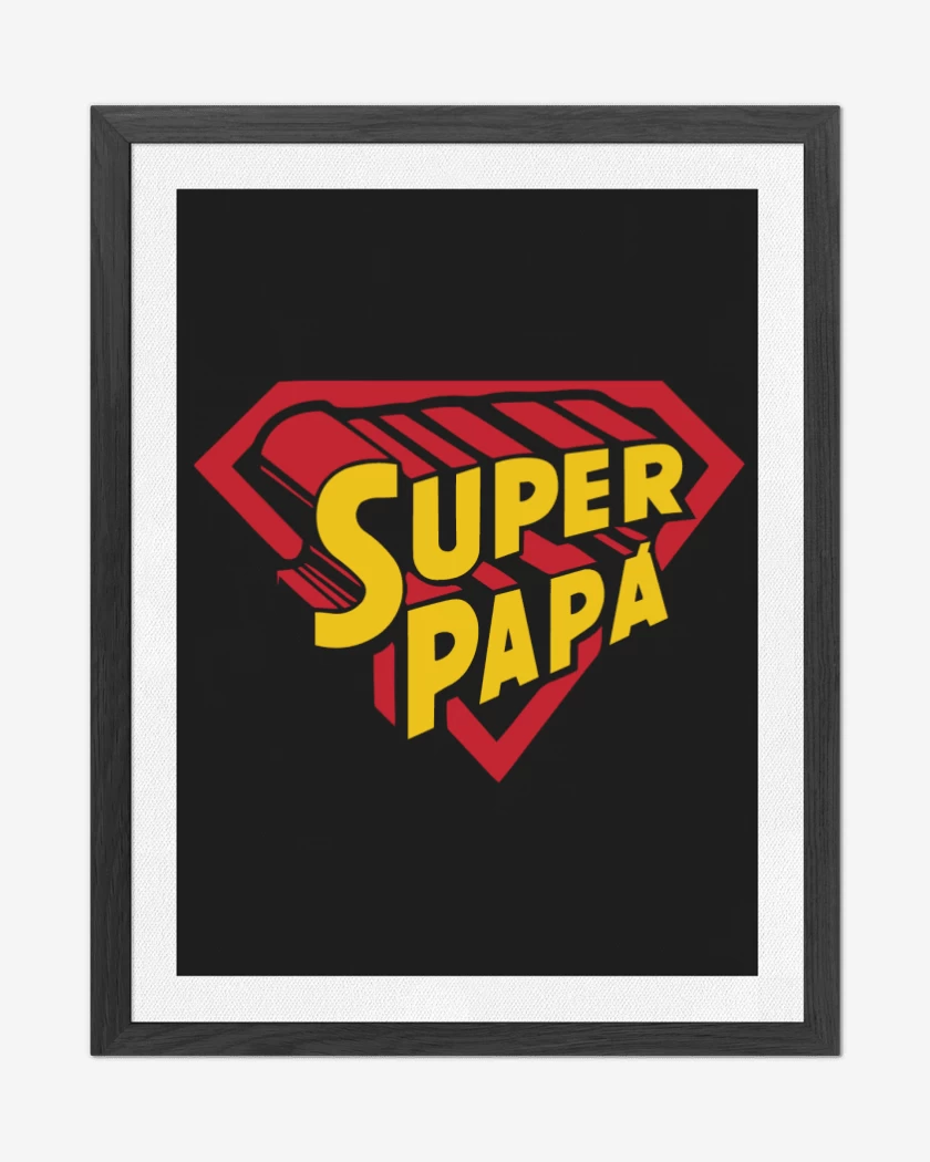 Cuadro decorativo Negro de Super papá 2