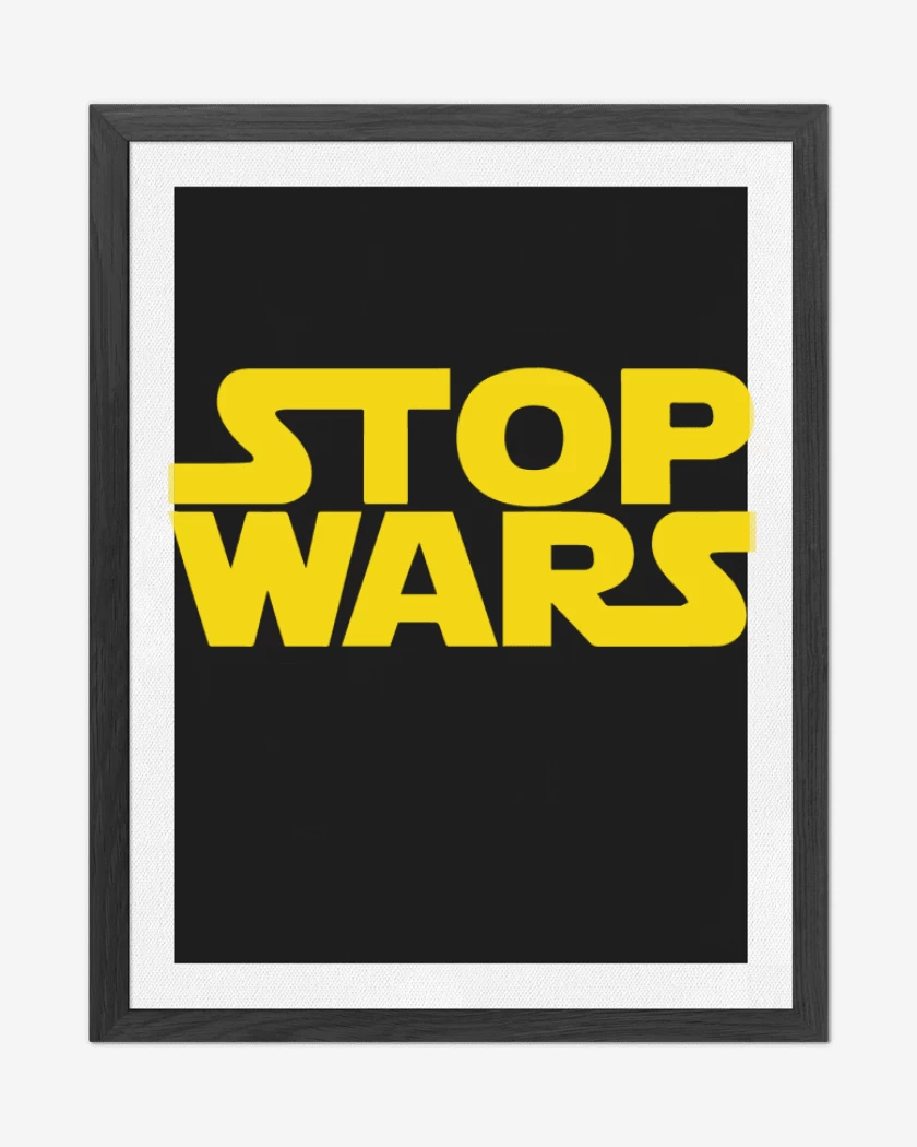 Cuadro decorativo Negro de Star Wars - Stop Wars