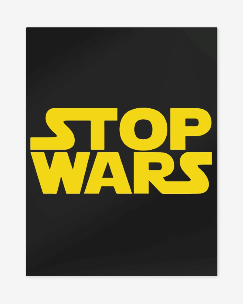 Print metalico Negro de Star Wars - Stop Wars