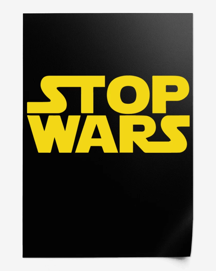 Print Negro de Star Wars - Stop Wars