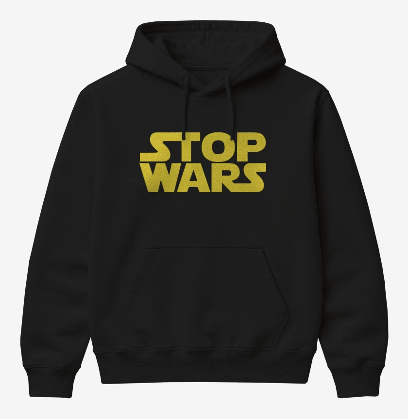 Poleron Canguro básico Negro de Star Wars - Stop Wars