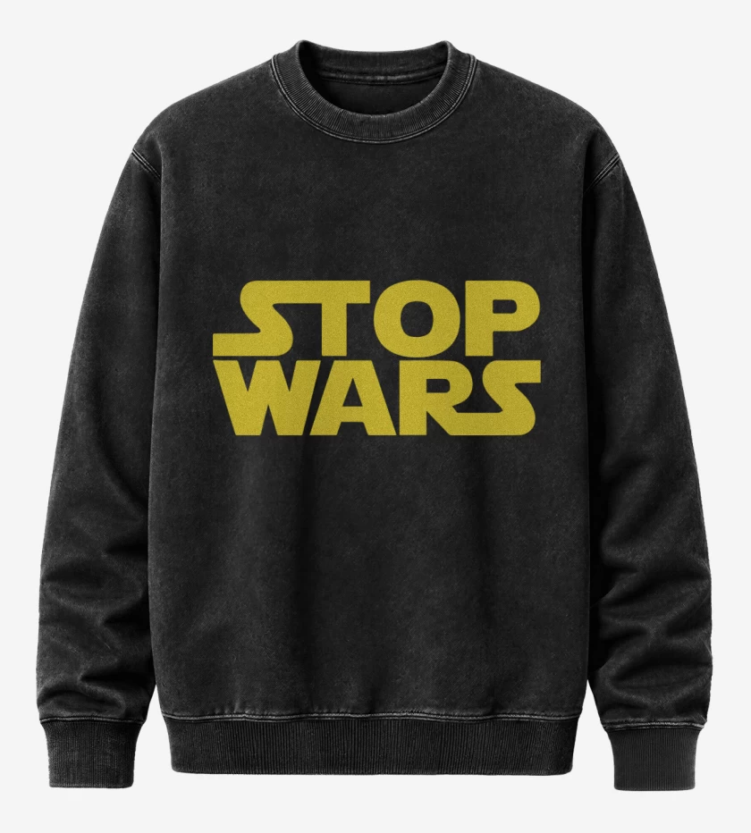 Poleron Polo Acid Wash Negro de Star Wars - Stop Wars