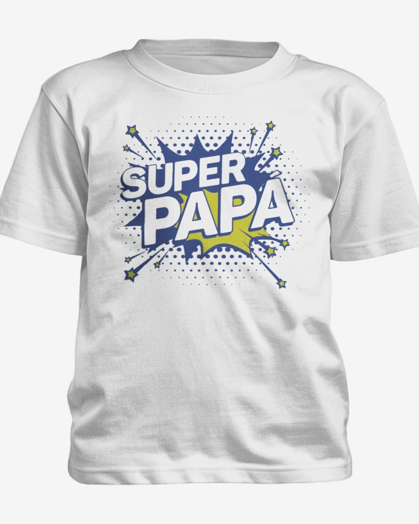 Polera de niño Blanco de Super papa 4
