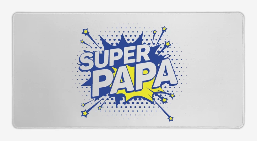 Mouse pad Gamer Blanco de Super papa 4